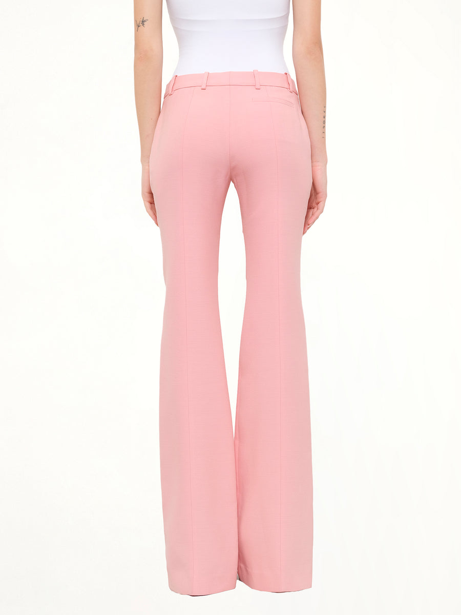 Narrow Bootcut Pants in Anemone