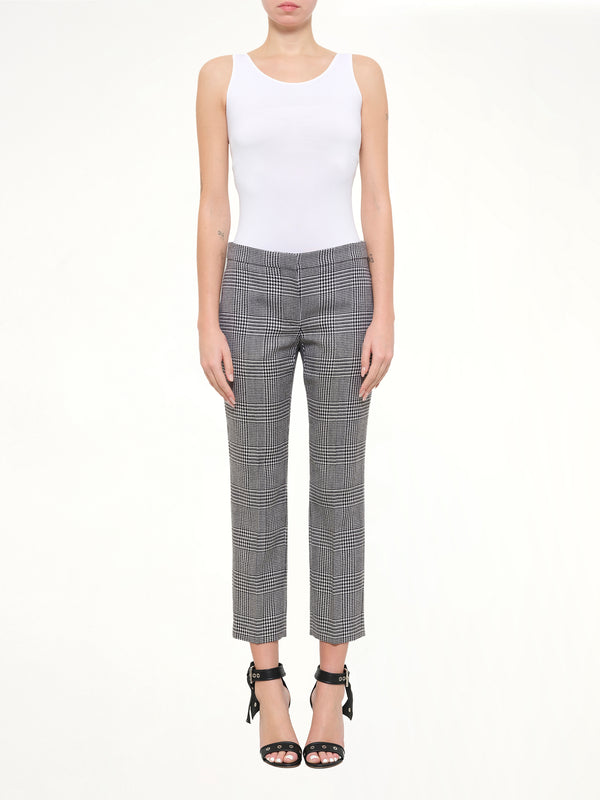 Prince Of Wales Pants in Black