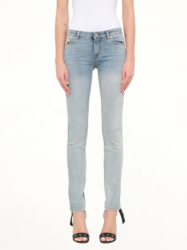 Slim Fit Pants in Light Blue