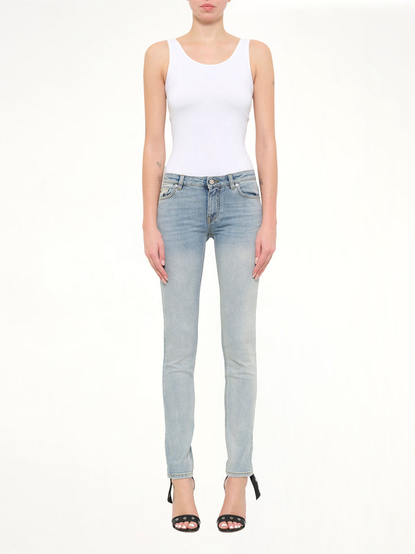 Slim Fit Pants in Light Blue
