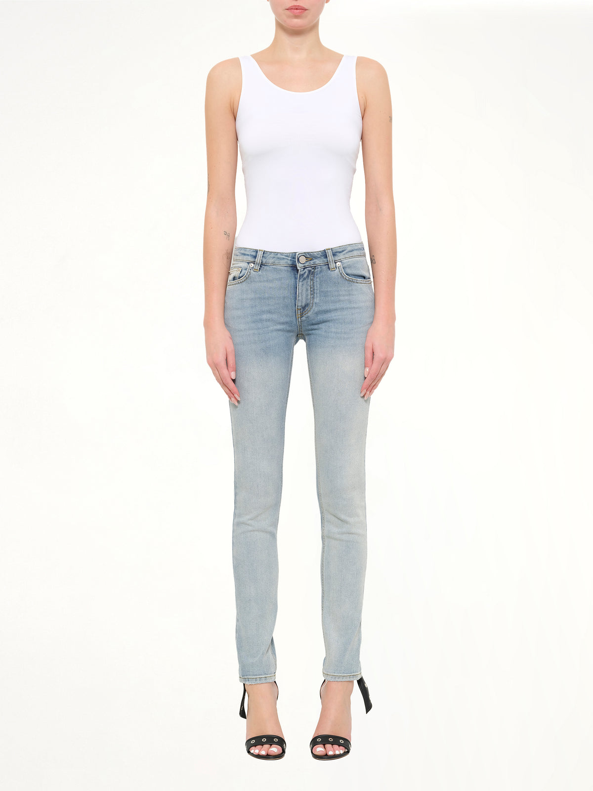 Slim Fit Pants in Light Blue
