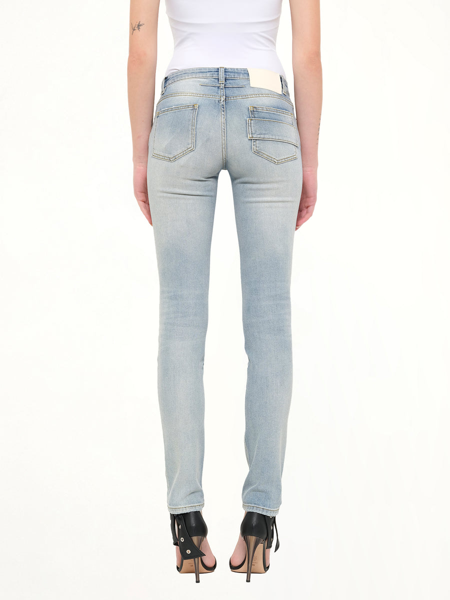 Slim Fit Pants in Light Blue