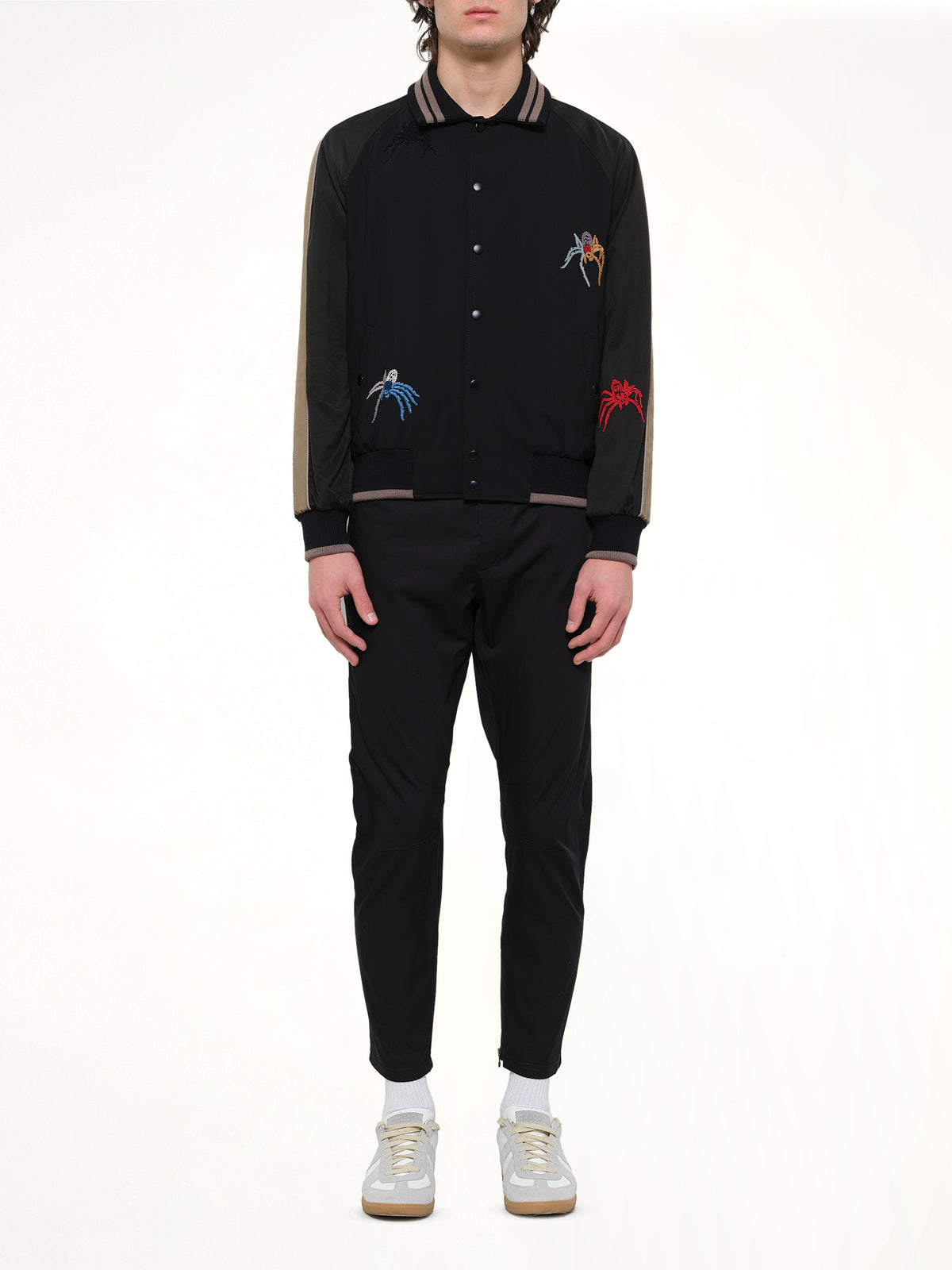 Spider Embroidered Jacket in Black