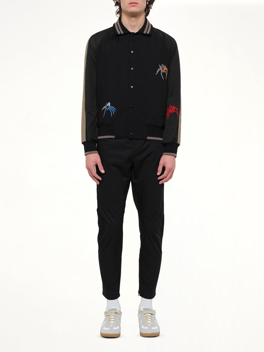 Spider Embroidered Jacket in Black
