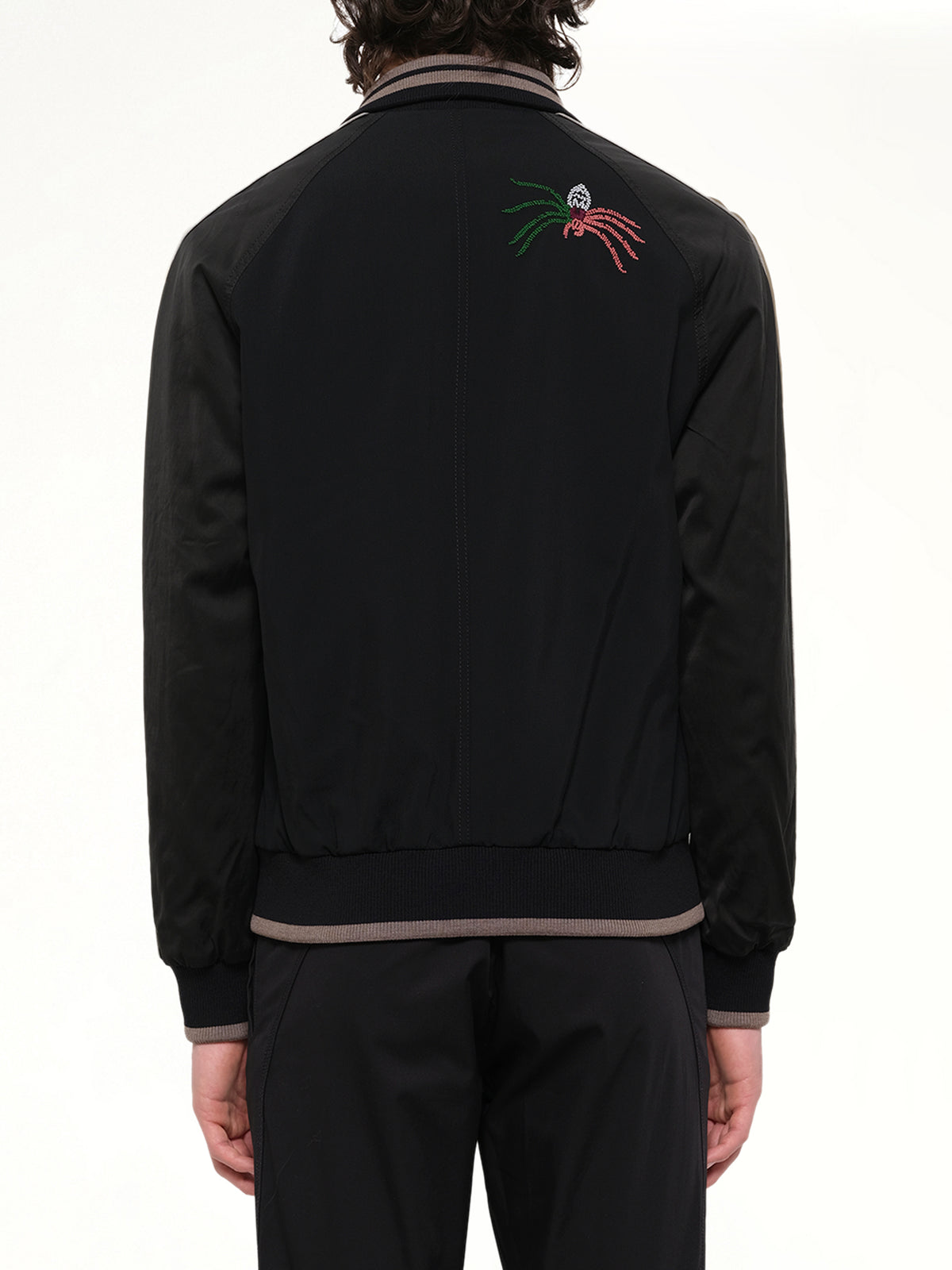 Spider Embroidered Jacket in Black