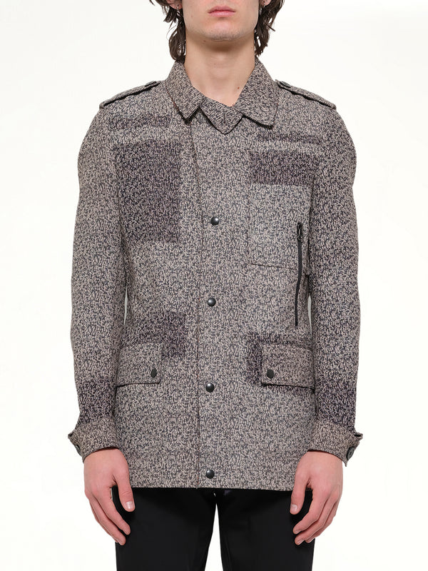 Washed Safari Jacket in Blue