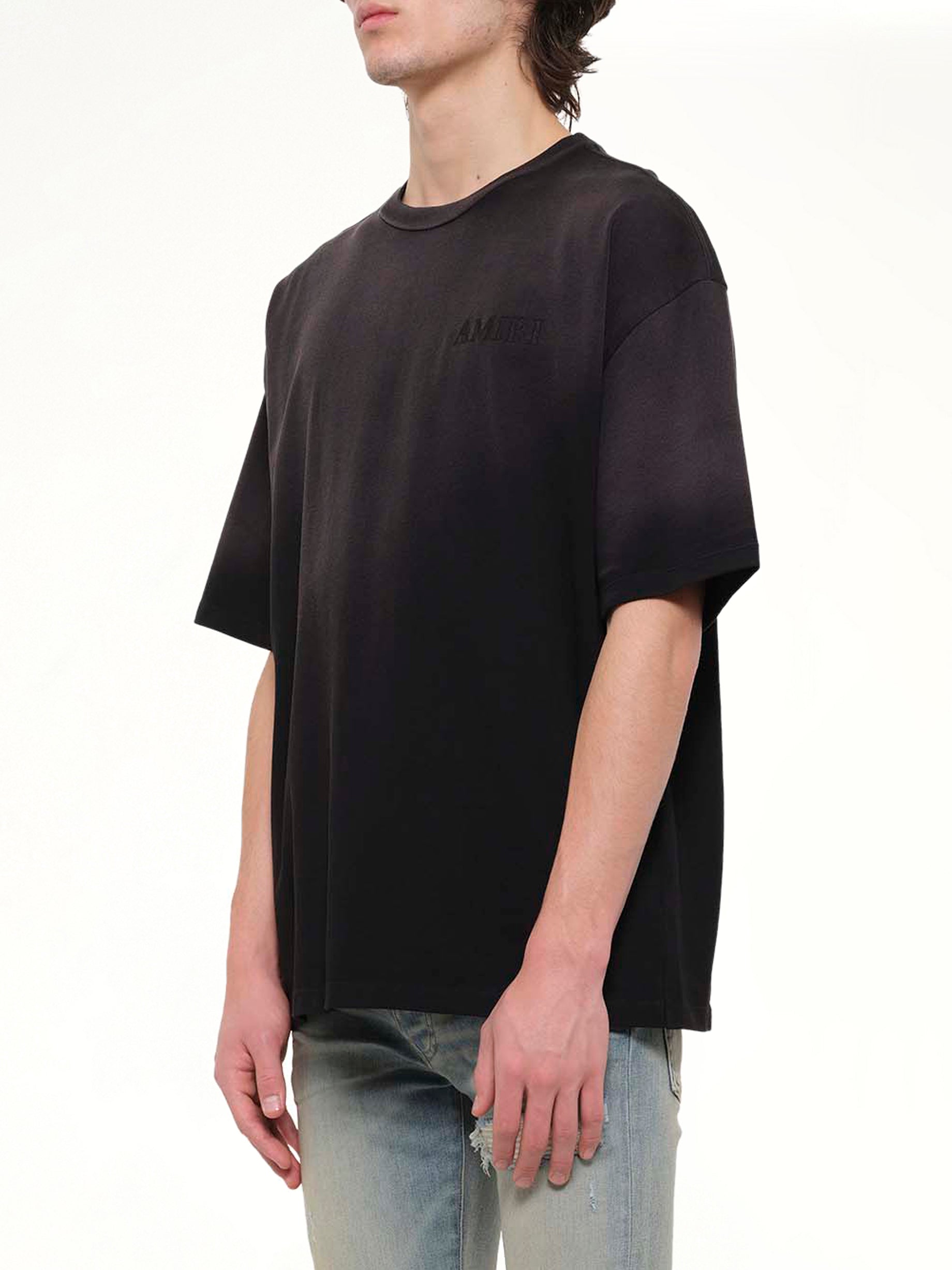 Bandana Patch Oversized T-Shirt in Black