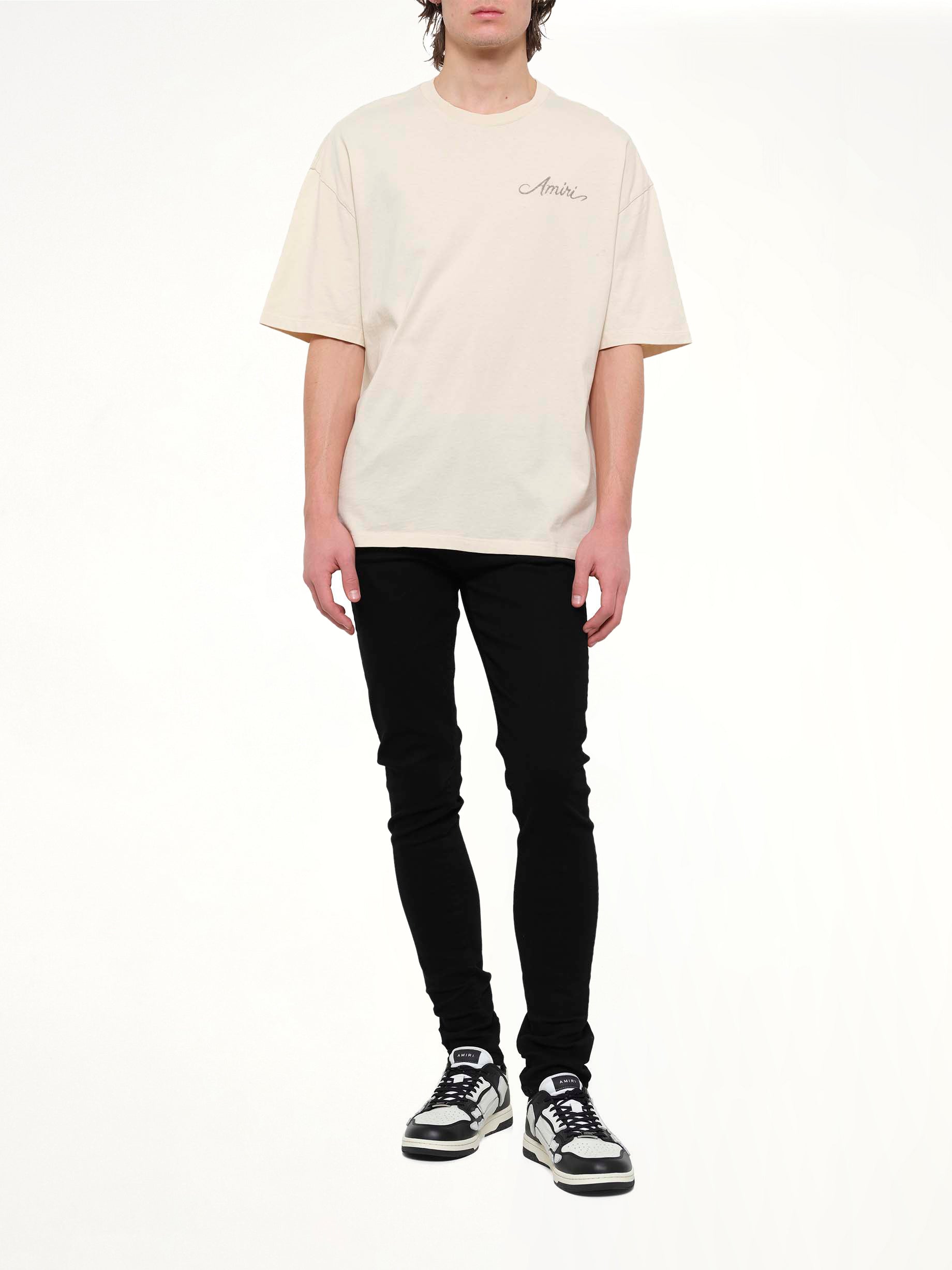 MA Quad Checkboard T-Shirt in Alabaster