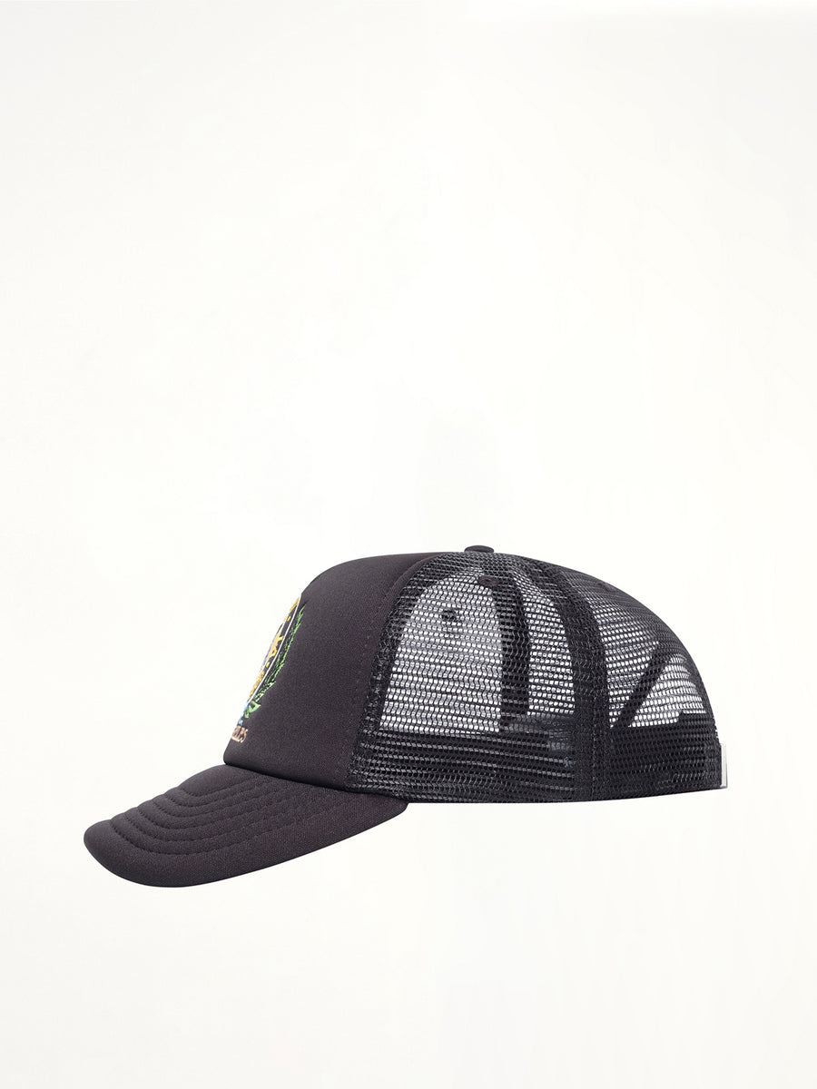 MA Crest Trucker Hat in Black