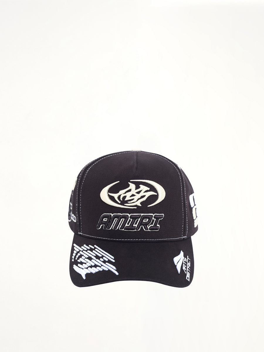 Sporty Baseball Cap in Black