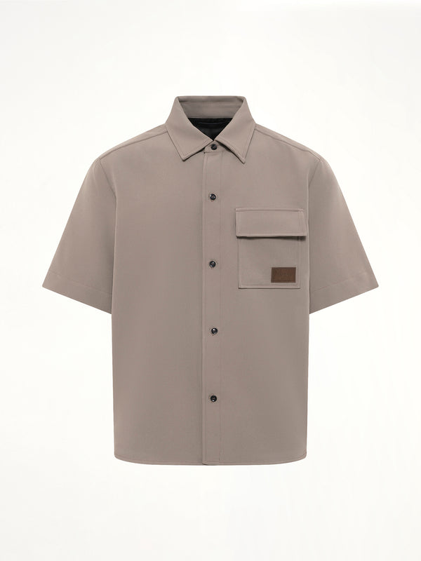 Amiri Patch Cady Pocket Shirt in Dark Sand