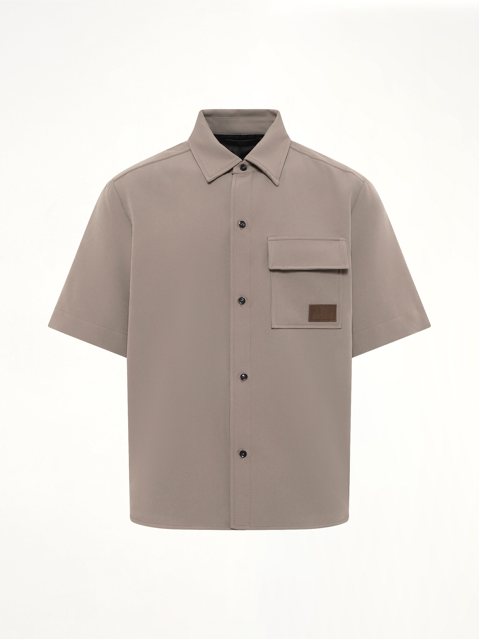 Amiri Patch Cady Pocket Shirt in Dark Sand