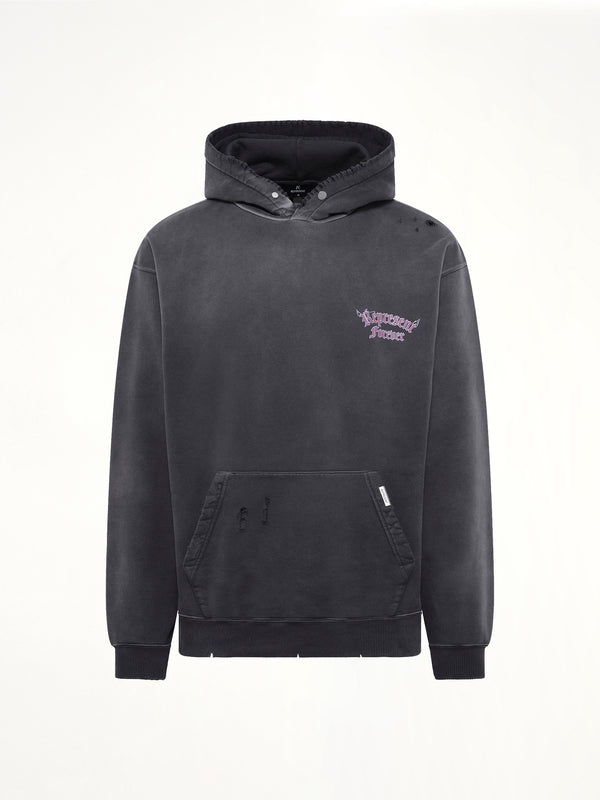 Duality Hoodie in Washed Black