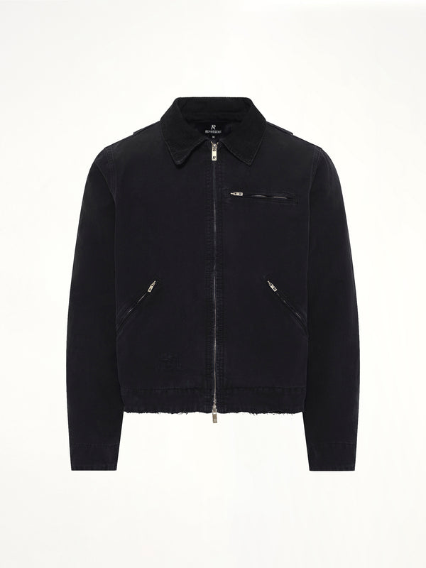 The Leather Work Jacket in Black