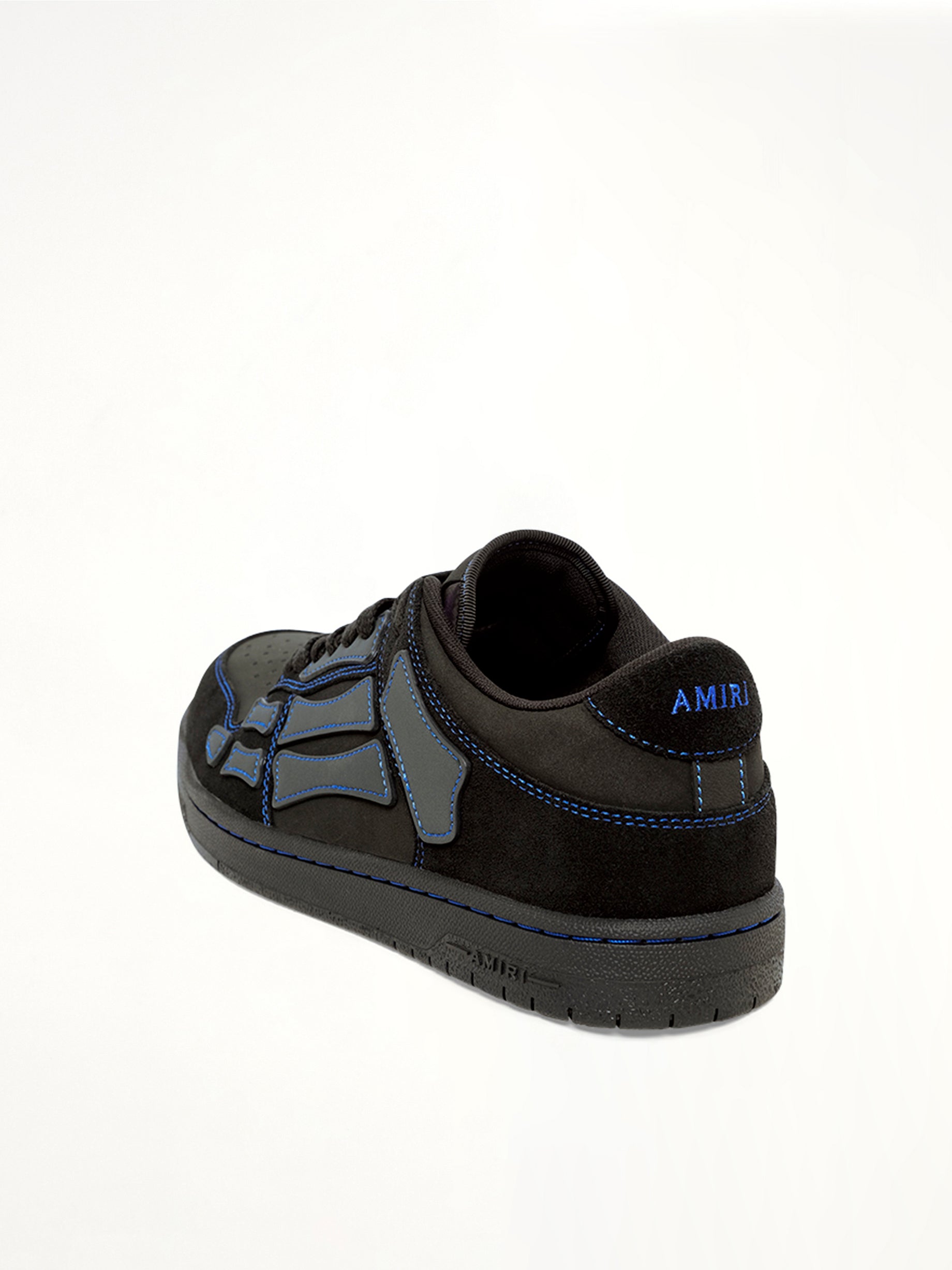 Skel Top Contrast Low Sneaker in Black/Blue