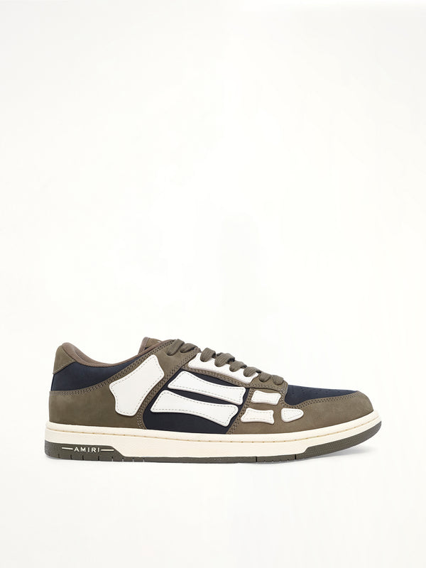 Skel Top Low Sneaker in Black/Khaki