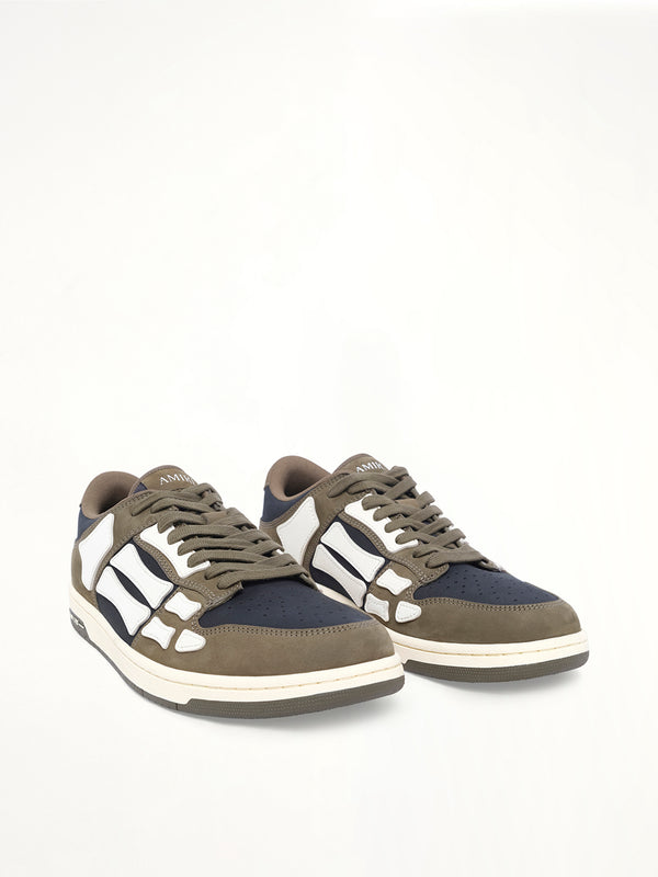 Skel Top Low Sneaker in Black/Khaki