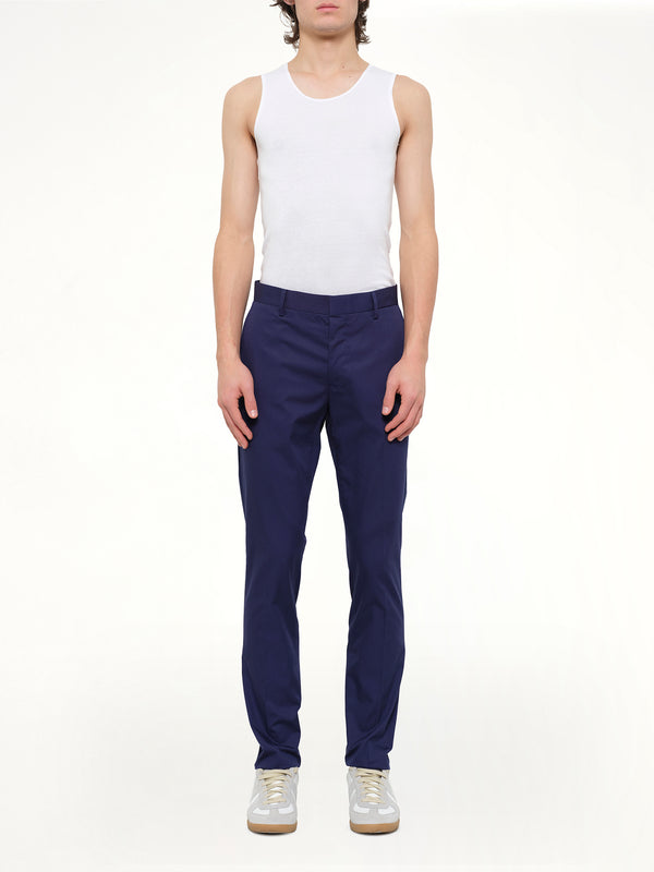 Chino Slim Rib in Blue