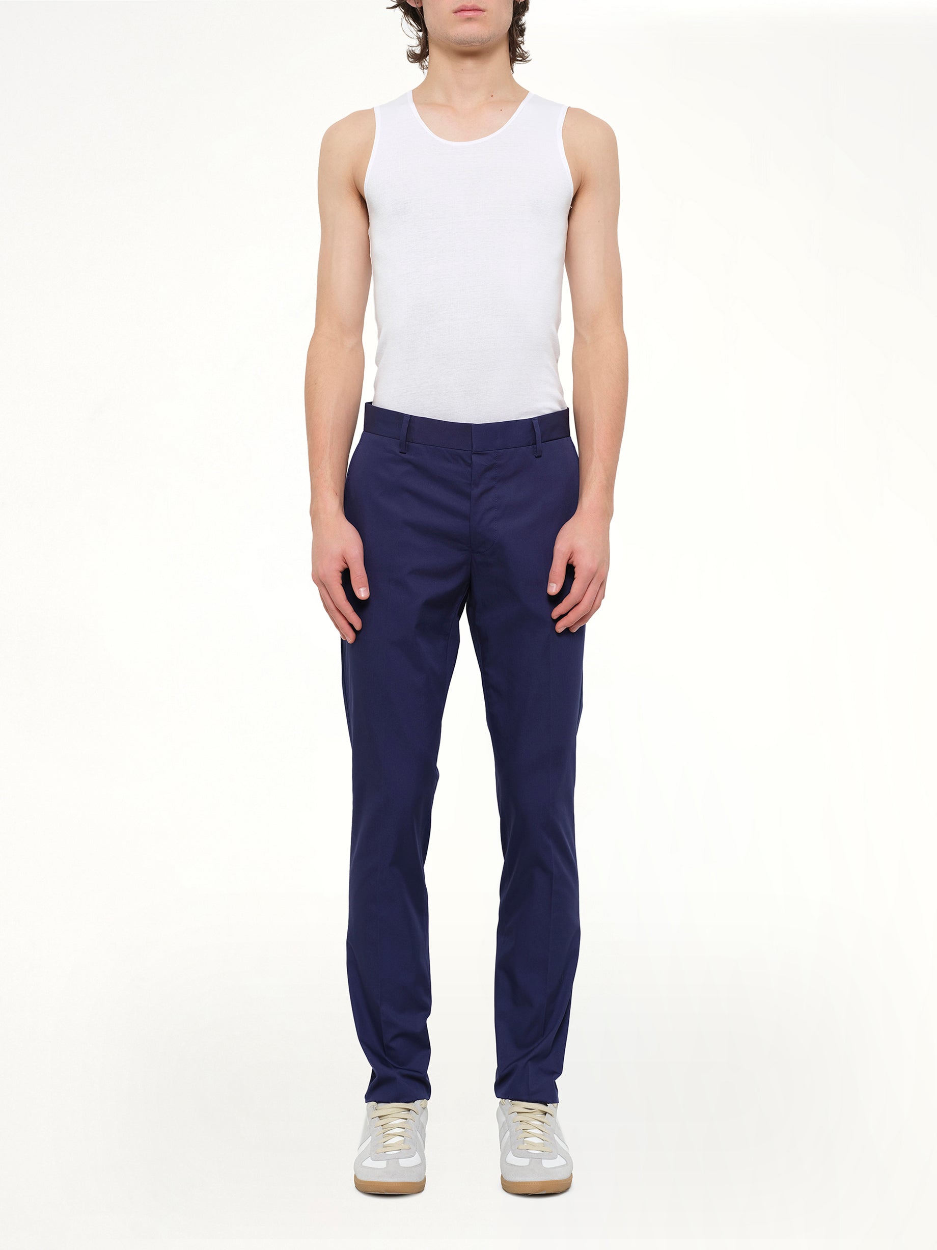 Chino Slim Rib in Blue