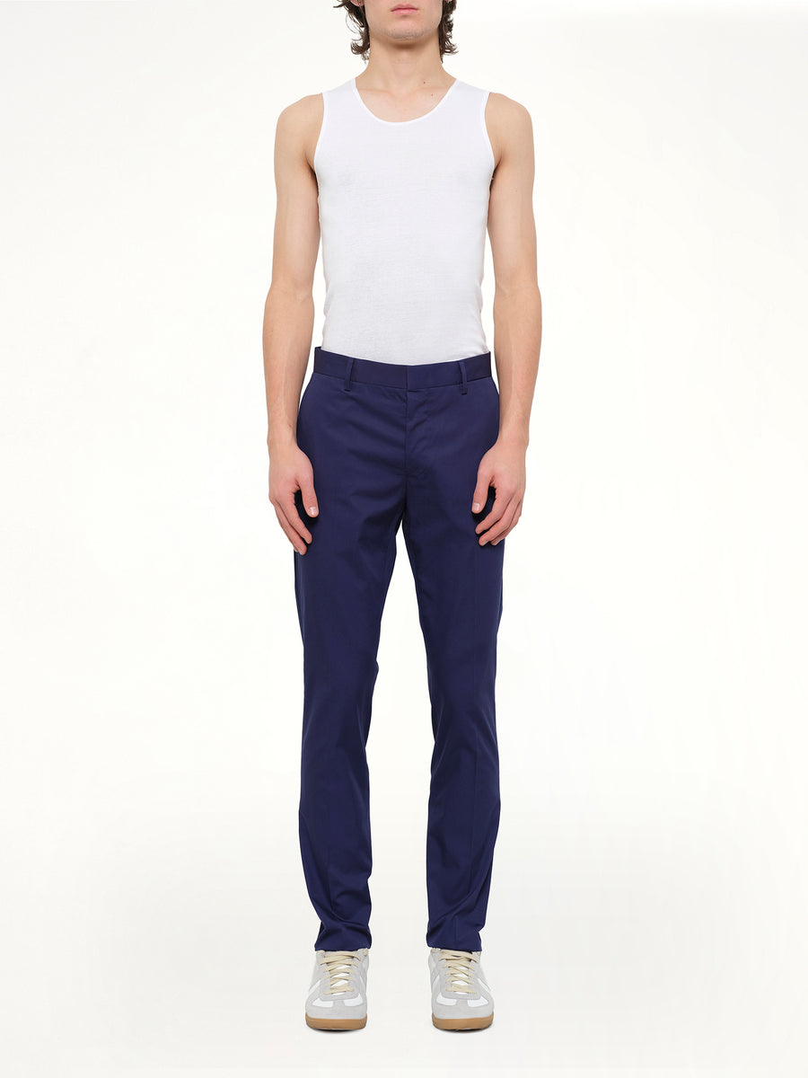 Chino Slim Rib in Blue
