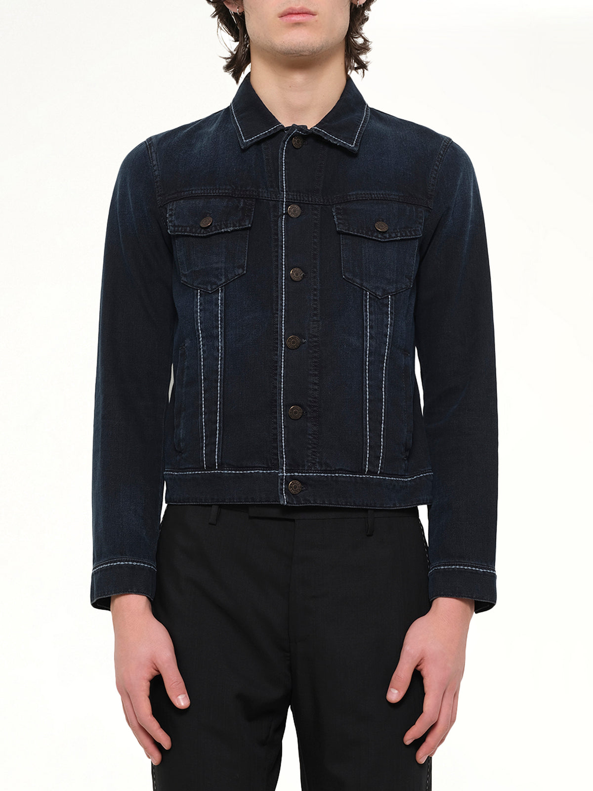 Denim Trucker in Anthracite