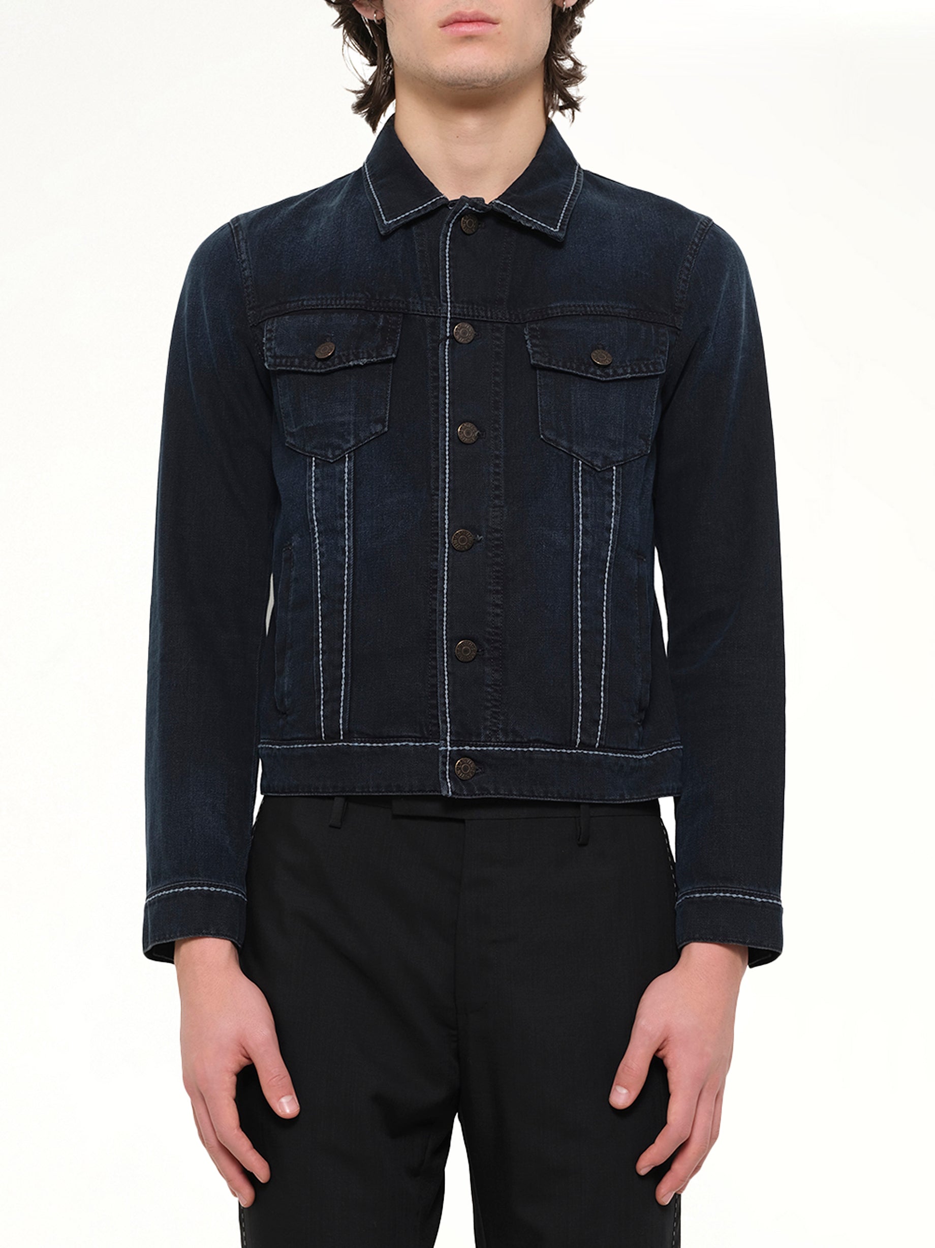 Denim Trucker in Anthracite