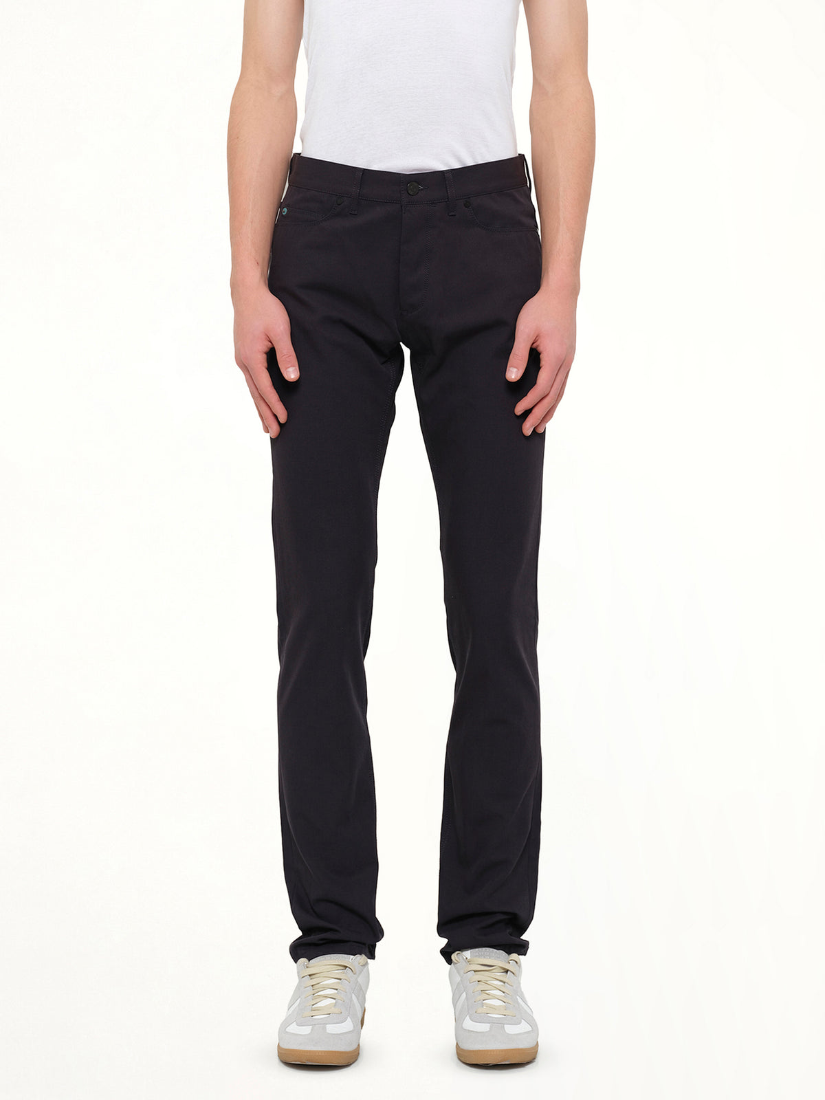 Denim Skinny Pants in Navy