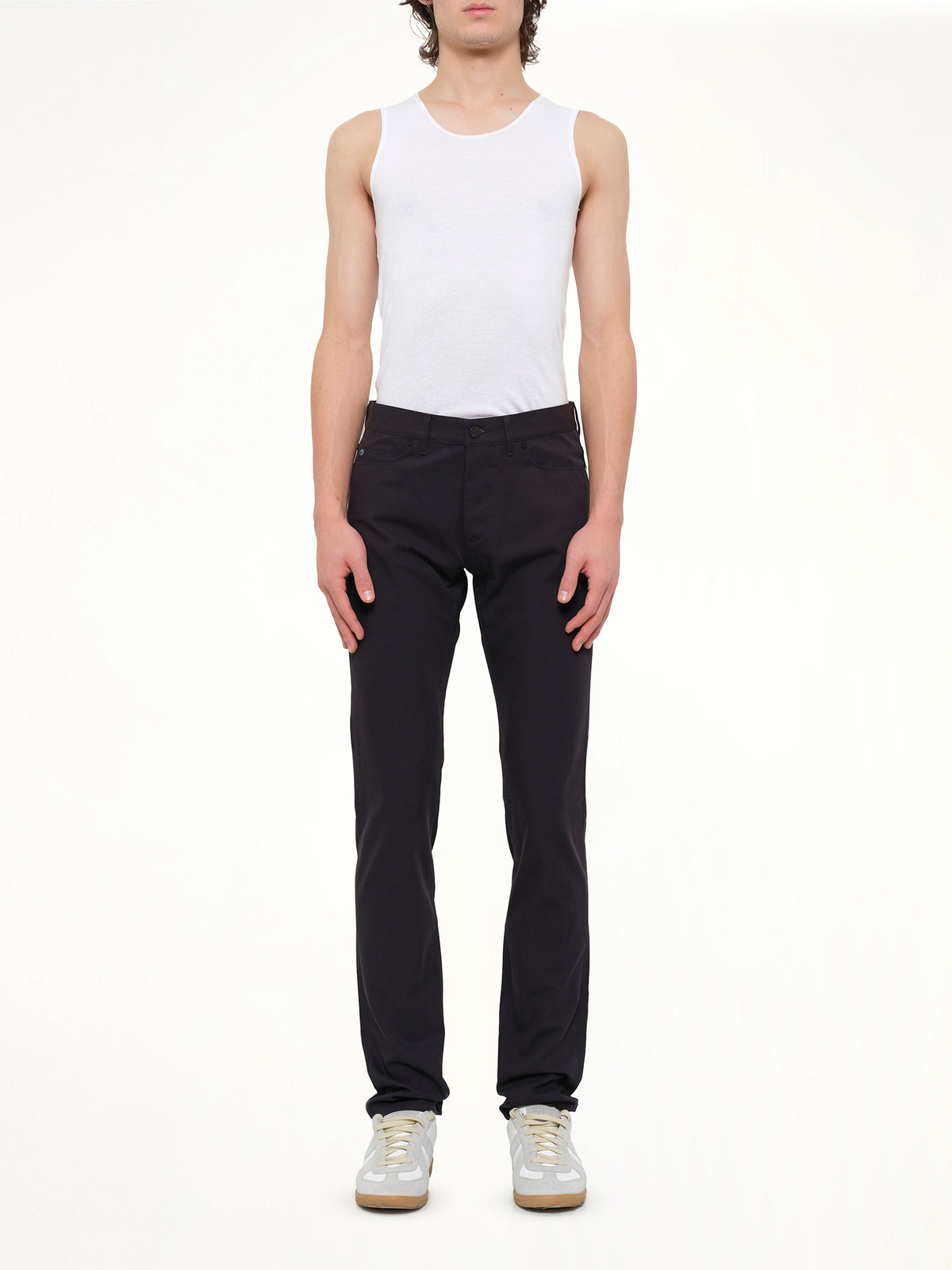 Denim Skinny Pants in Navy
