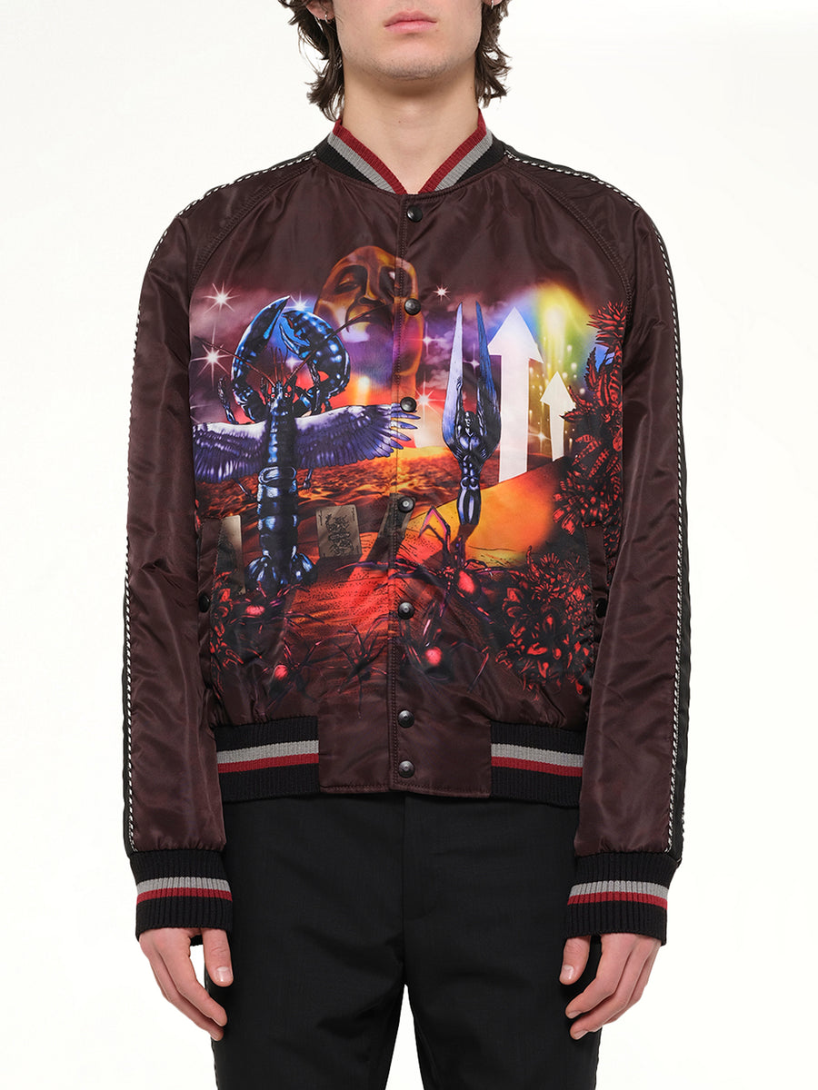 Dune Baseball Jacket in Burg