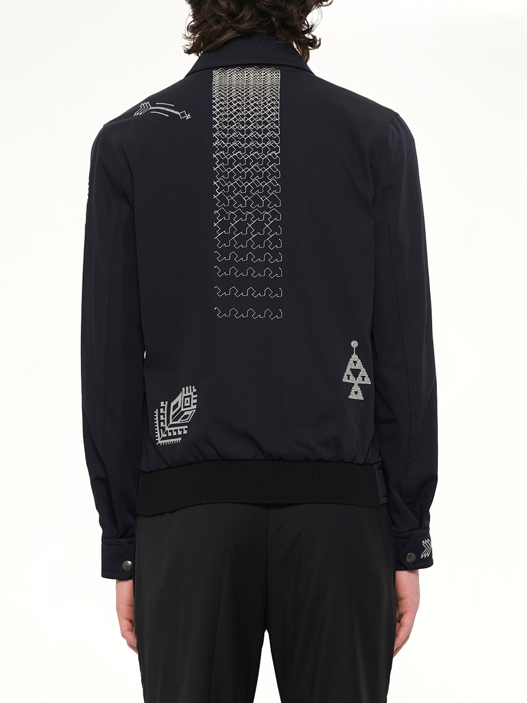 Embroidered Jacket in Blue