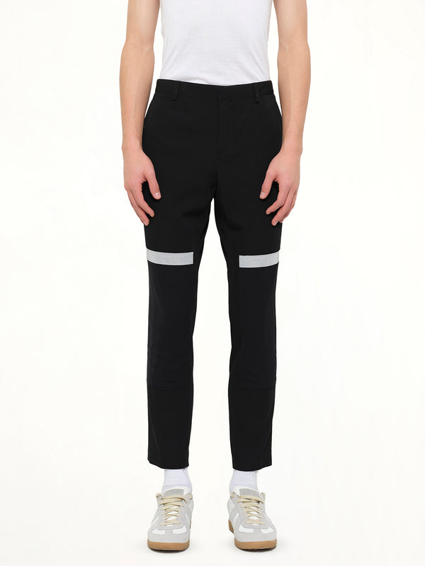 Lanvin Slim Crop Patch Trousers in Black