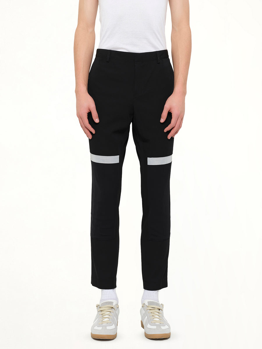 Lanvin Slim Crop Patch Trousers in Black