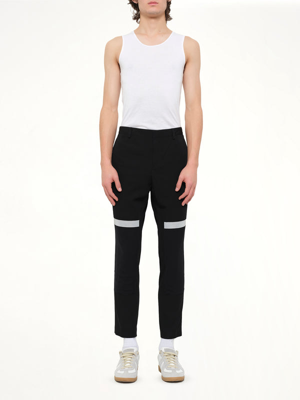 Lanvin Slim Crop Patch Trousers in Black