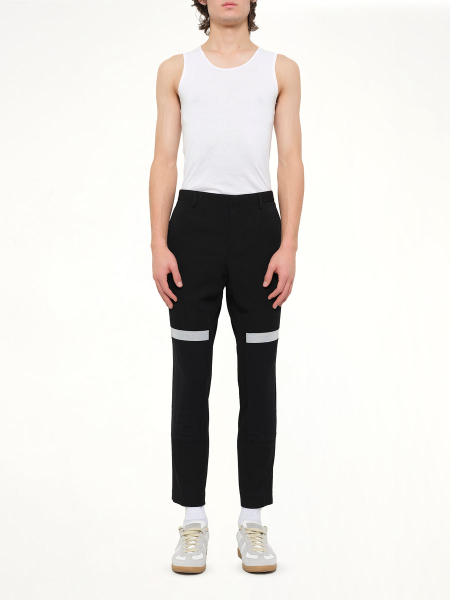 Lanvin Slim Crop Patch Trousers in Black