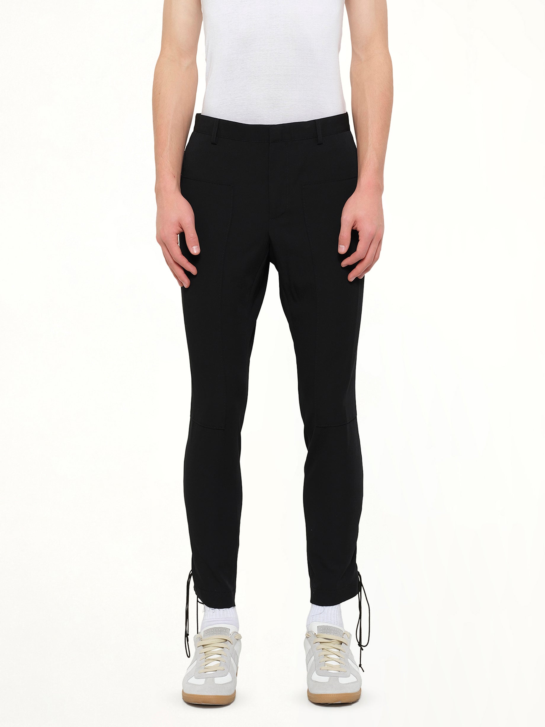 Lanvin Slim Crop Patch Trousers