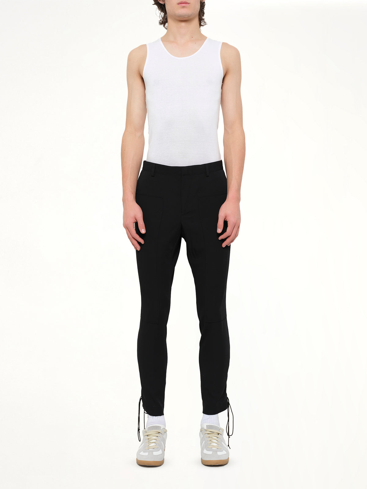 Lanvin Slim Crop Patch Trousers