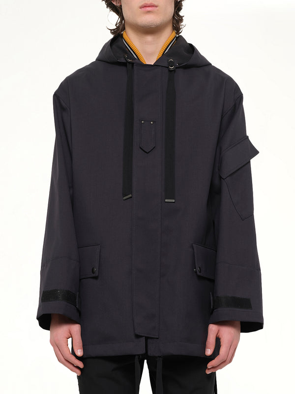 Parka W/ Side Zip in Navy