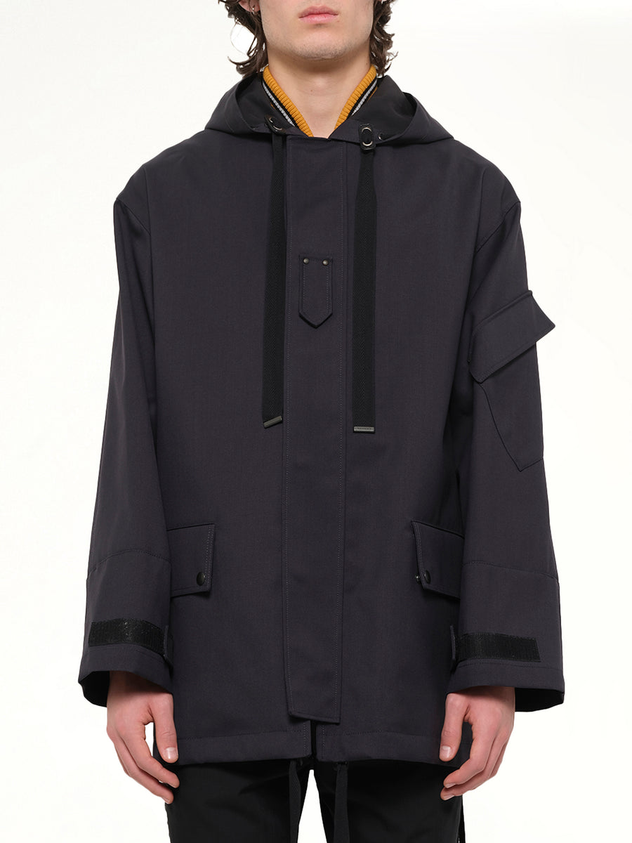 Parka W/ Side Zip in Navy