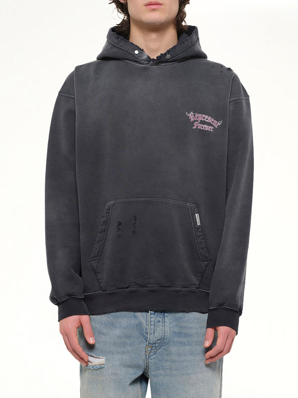 Duality Hoodie in Washed Black