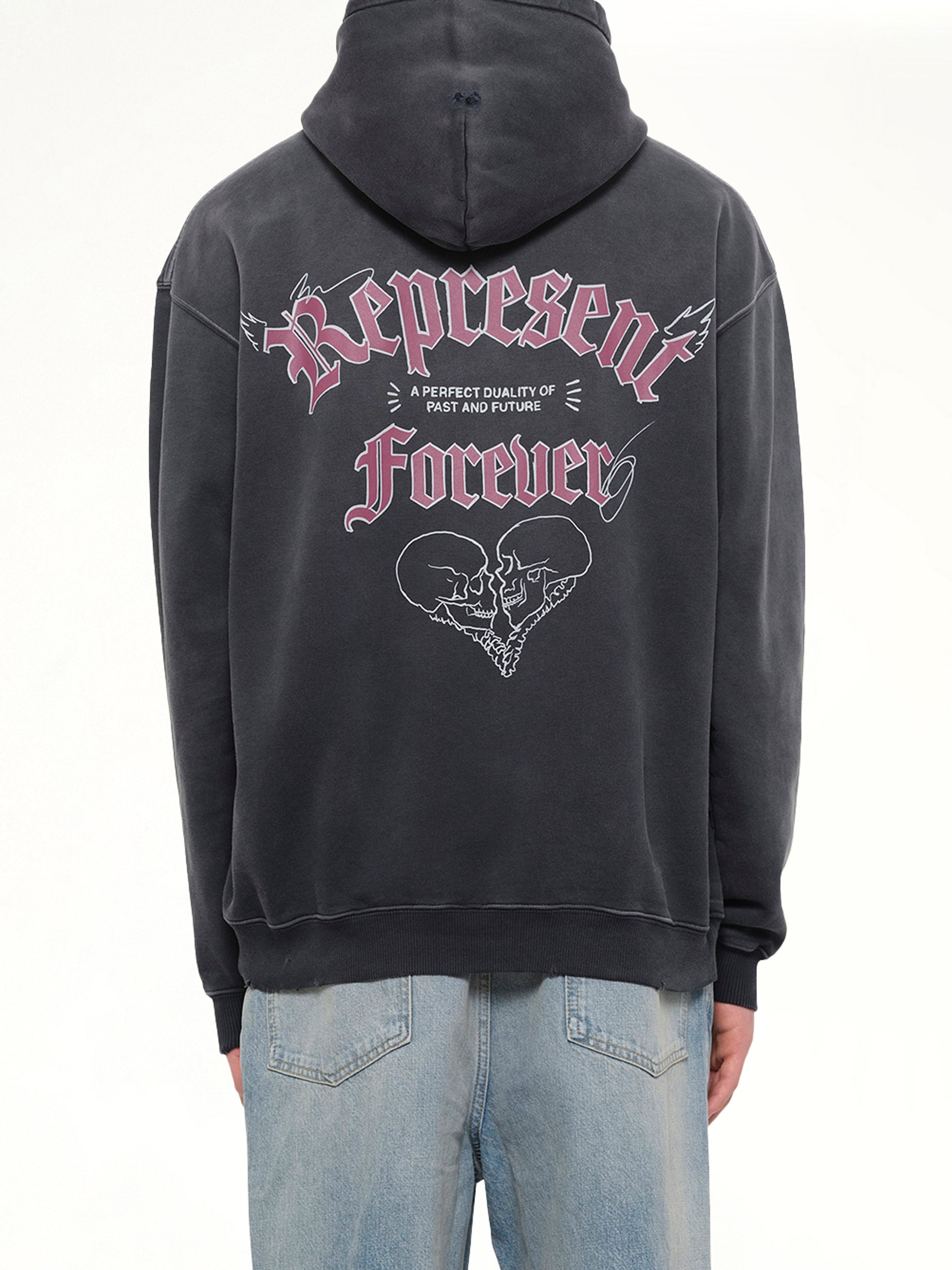 Duality Hoodie in Washed Black