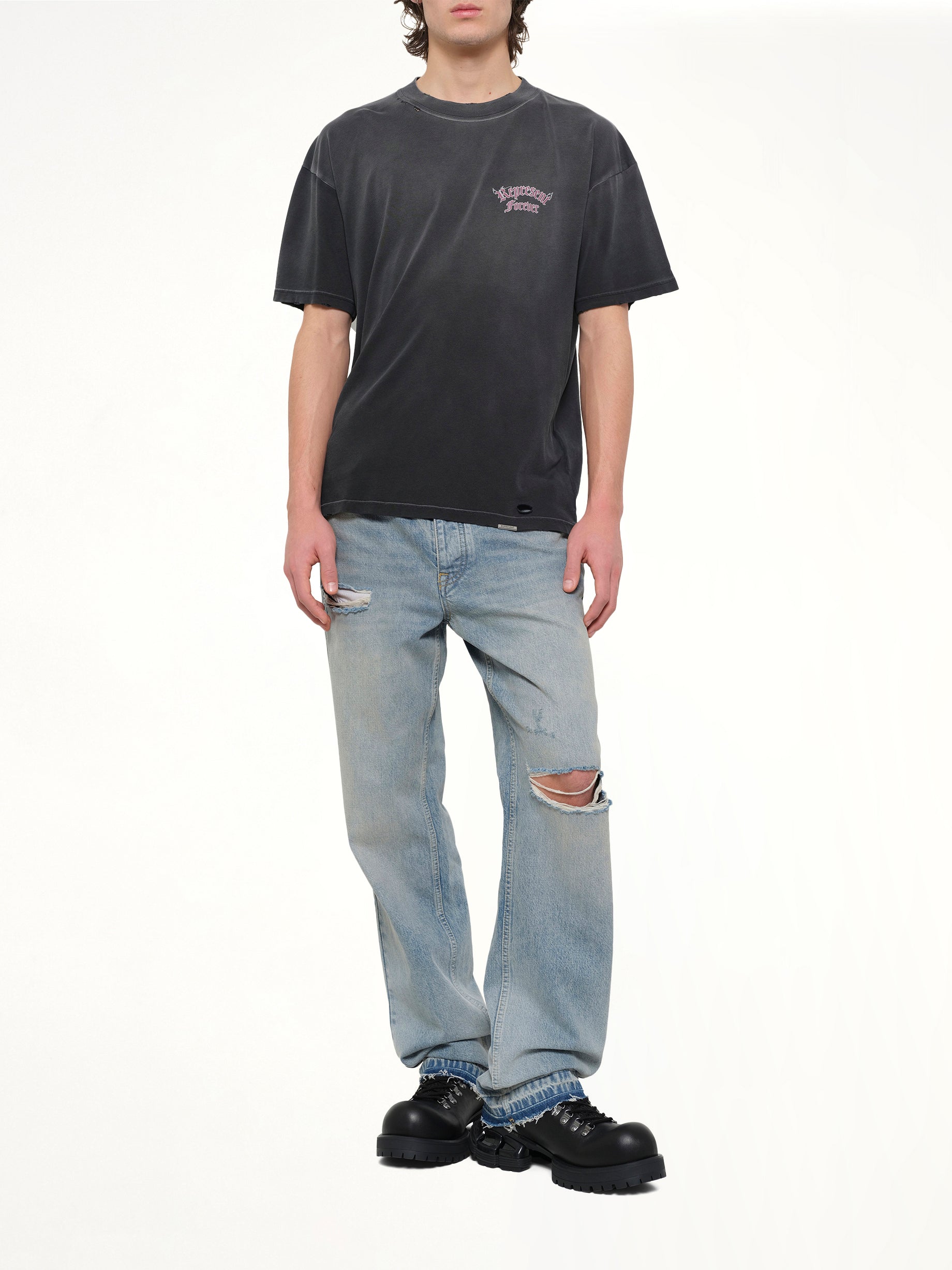 Duality T-Shirt in Washed Black