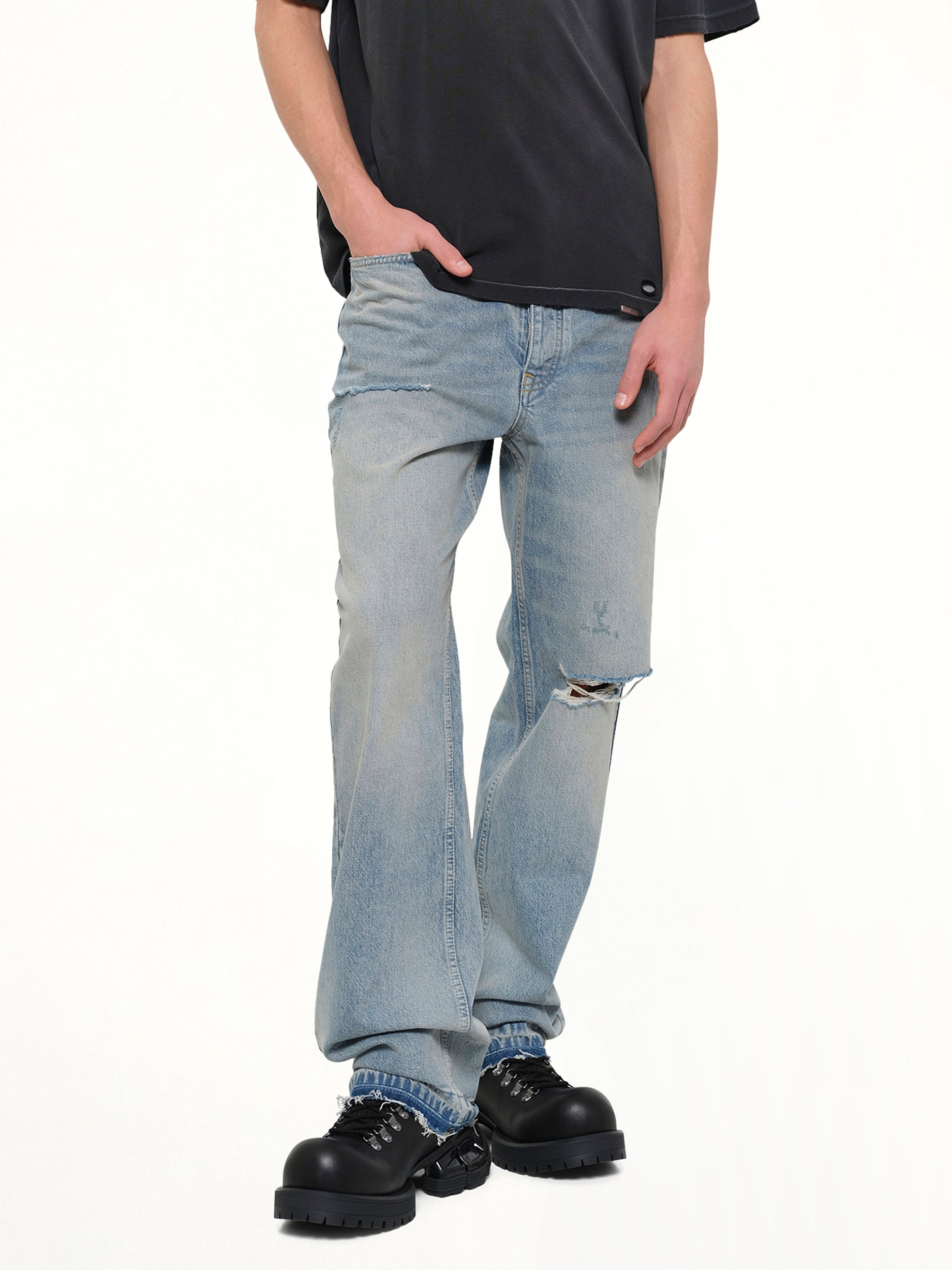 Heaton Denim in Light Vintage Blue