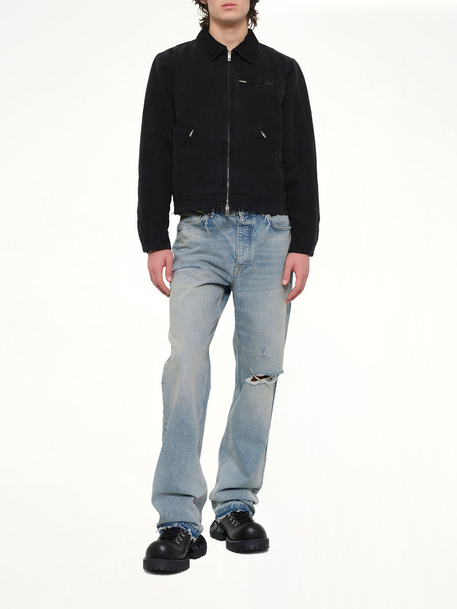 The Leather Work Jacket in Black