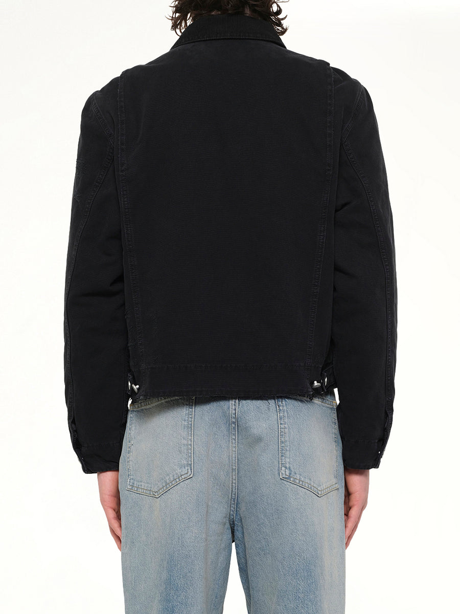 The Leather Work Jacket in Black