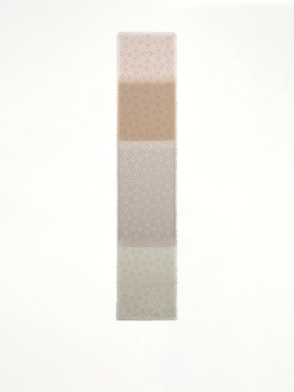45X200 Anagram Scarf in Light Link/Beige