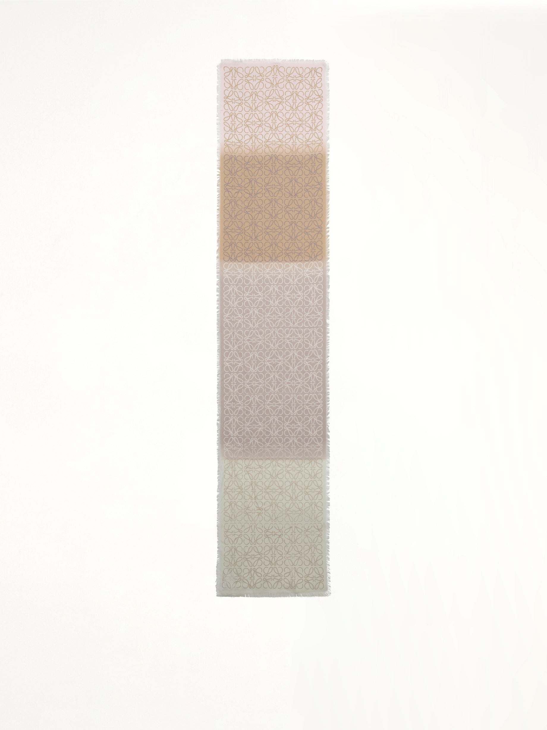 45X200 Anagram Scarf in Light Link/Beige