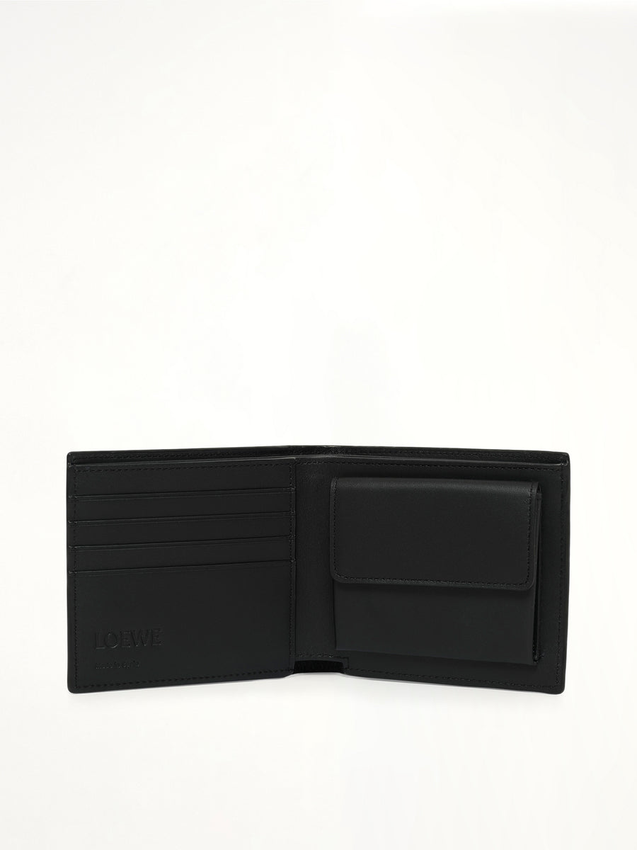 Loewe Graphic Bifold Coin Wallet in Black