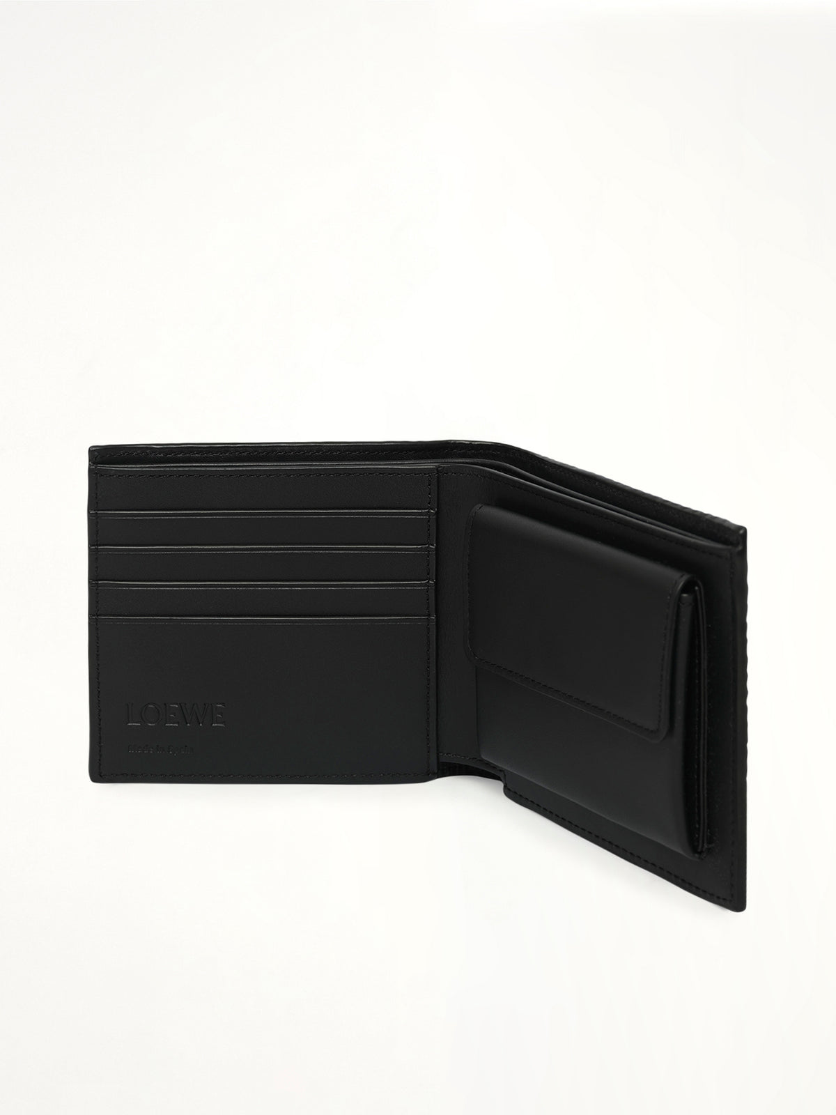 Loewe Graphic Bifold Coin Wallet in Black