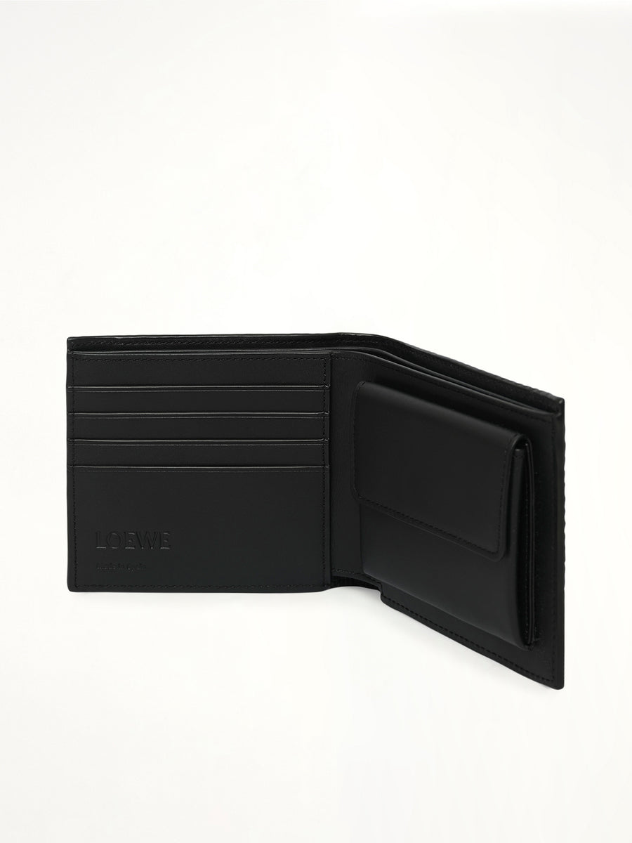 Loewe Graphic Bifold Coin Wallet in Black