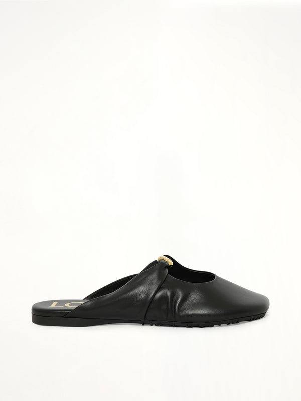 Pebble Soft Mule in Black